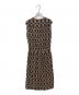 MISSONI (ミッソーニ) 総柄ノースリーブワンピース ブラウン サイズ:40-06：8000円