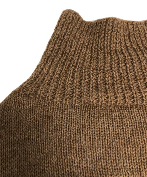 SEEALL（シーオール）SEEALL (シーオール) シルクブレンドタートルネックニット ブラウン サイズ:1の古着・服飾アイテム