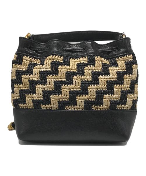 TORY BURCH（トリーバーチ）TORY BURCH (トリーバーチ) ミニバケットバッグ ブラックの古着・服飾アイテム