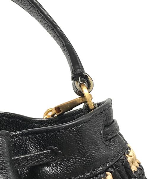 TORY BURCH（トリーバーチ）TORY BURCH (トリーバーチ) ミニバケットバッグ ブラックの古着・服飾アイテム