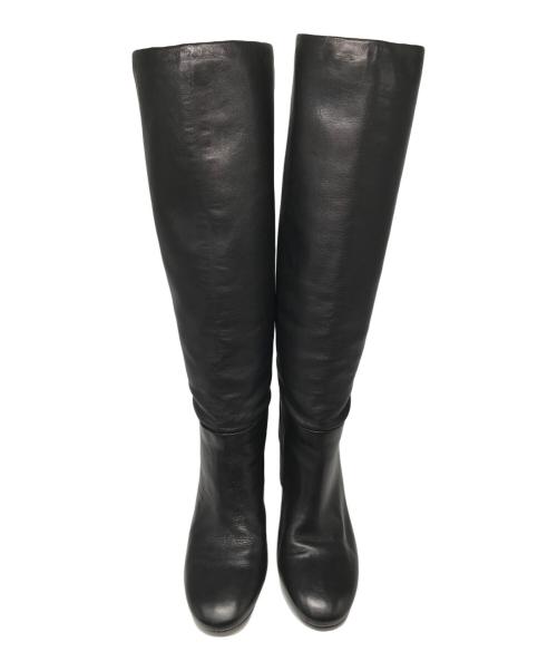 TORY BURCH（トリーバーチ）TORY BURCH (トリーバーチ) レザーロングブーツ ブラック サイズ:6 1/2の古着・服飾アイテム