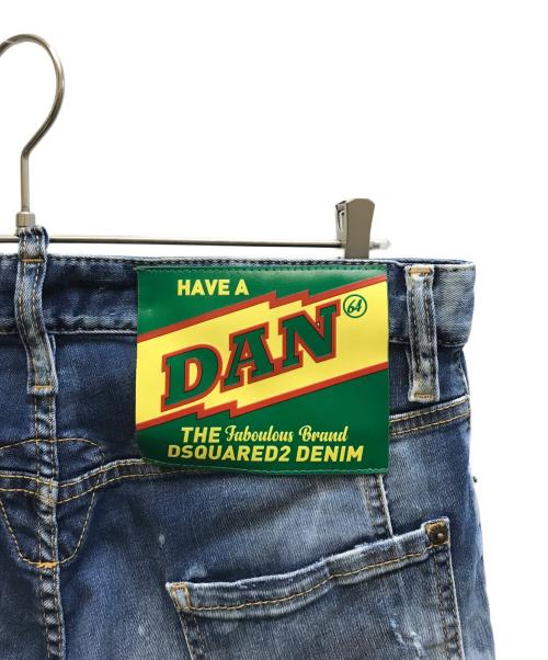 DSQUARED2（ディースクエアード）DSQUARED2 (ディースクエアード) LIGHT CLOUDY WASH TIDY BIKER JEANS インディゴ サイズ:48の古着・服飾アイテム