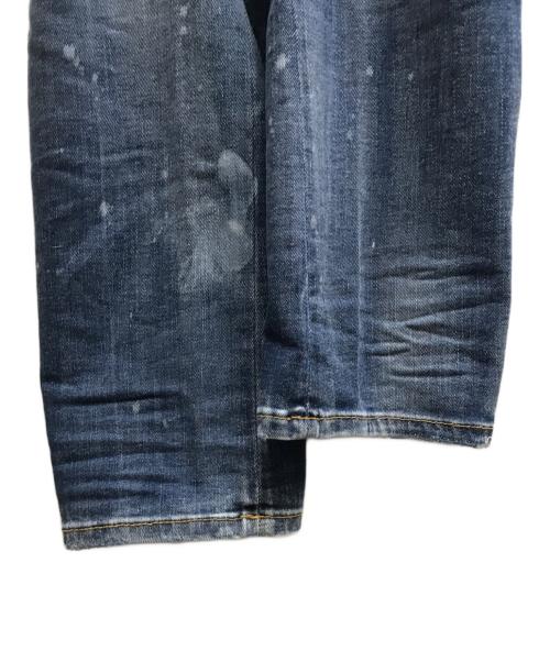 DSQUARED2（ディースクエアード）DSQUARED2 (ディースクエアード) LIGHT CLOUDY WASH TIDY BIKER JEANS インディゴ サイズ:48の古着・服飾アイテム
