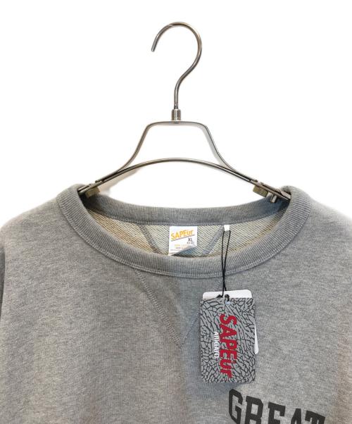 SAPEur（サプール）SAPEur (サプール) クルーネックスウェット グレー サイズ:XL 未使用品の古着・服飾アイテム