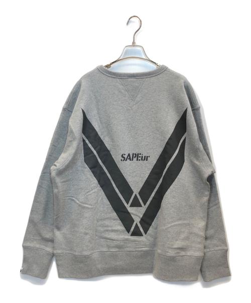 SAPEur（サプール）SAPEur (サプール) クルーネックスウェット グレー サイズ:XL 未使用品の古着・服飾アイテム