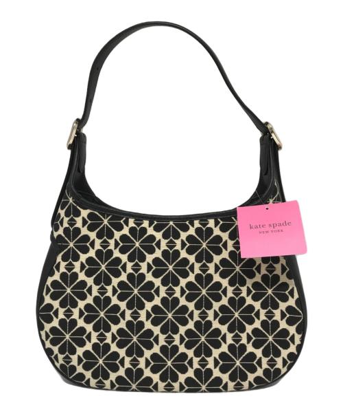 Kate Spade（ケイトスペード）Kate Spade (ケイトスペード) フラワーシャガード2Wayトートバッグ ブラック×ピンクの古着・服飾アイテム