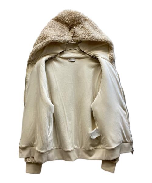 MONCLER（モンクレール）MONCLER (モンクレール) APERTA ボアブルゾン ベージュ サイズ:Ⅼの古着・服飾アイテム