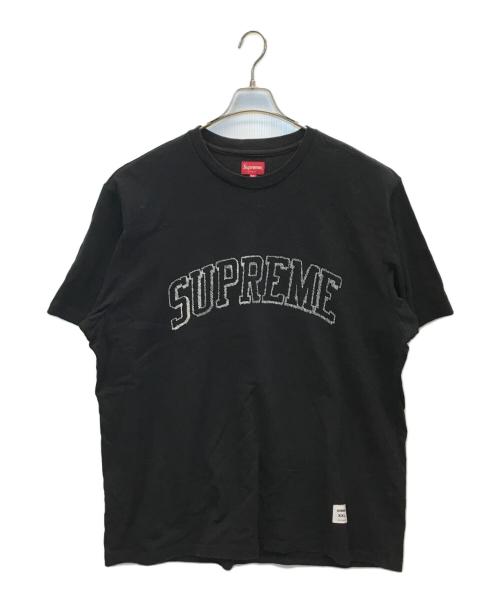SUPREME（シュプリーム）Supreme (シュプリーム) Sketch Embroidered S/S Top ブラック サイズ:XXLの古着・服飾アイテム