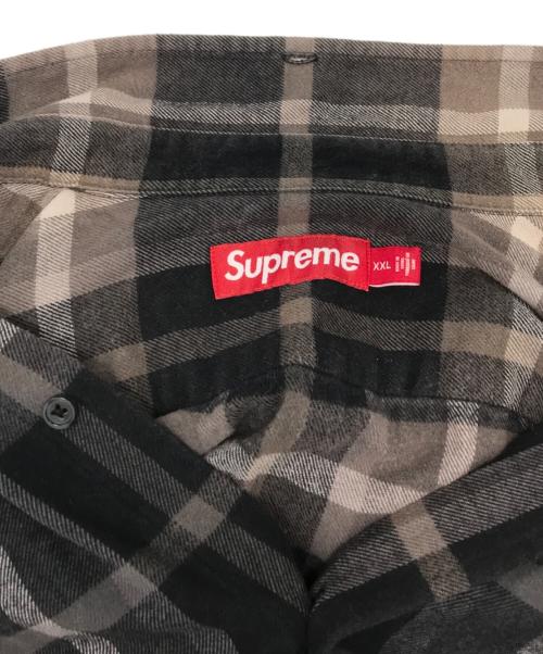 SUPREME（シュプリーム）Supreme (シュプリーム) Plaid Flannel Shirt ブラック サイズ:XXLの古着・服飾アイテム