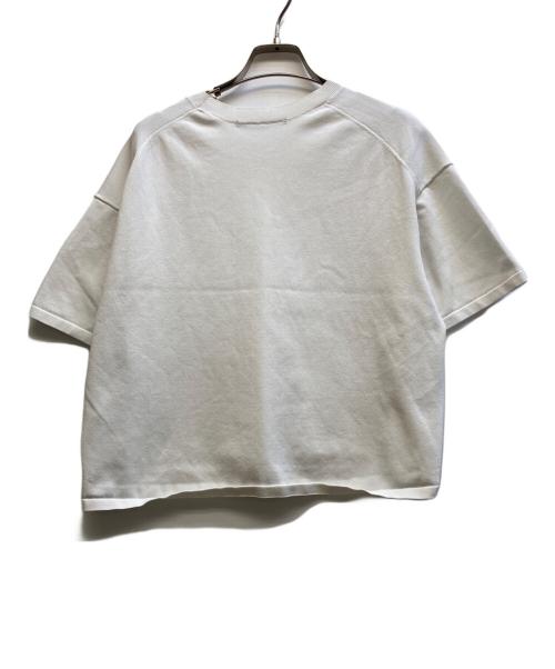 AP STUDIO（エーピーストゥディオ）AP STUDIO (エーピーストゥディオ) ニットクロップドティー ホワイト サイズ:記載なしの古着・服飾アイテム