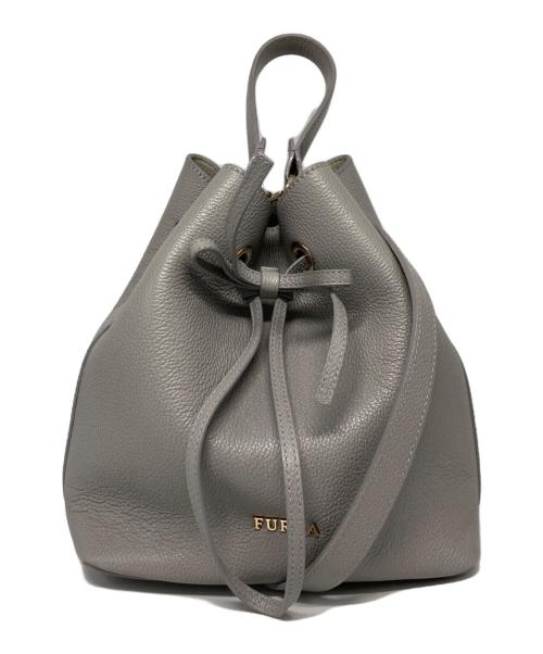 FURLA（フルラ）FURLA (フルラ) COSTANZA MINI DRAWSTRING グレーの古着・服飾アイテム