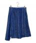 REGULATION Yohji Yamamoto (レギュレーションヨウジヤマモト) アシンメトリーシルクスカート ブルー サイズ:2：9000円