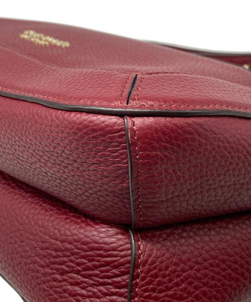 Kate Spade（ケイトスペード）Kate Spade (ケイトスペード) クラッシュ ペブル レザー ミディアム クロスボディ レッドの古着・服飾アイテム