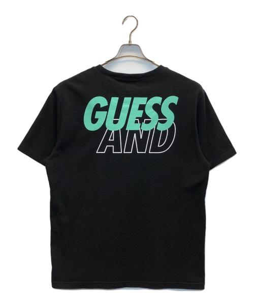 GUESS JEANS（ゲス ジーンズ）GUESS JEANS (ゲス ジーンズ) WIND AND SEA (ウィンダンシー) コラボロゴTシャツ ブラック サイズ:Lの古着・服飾アイテム