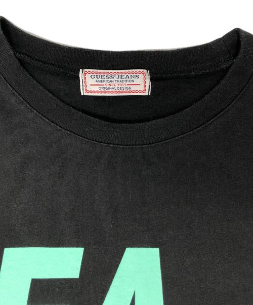 GUESS JEANS（ゲス ジーンズ）GUESS JEANS (ゲス ジーンズ) WIND AND SEA (ウィンダンシー) コラボロゴTシャツ ブラック サイズ:Lの古着・服飾アイテム