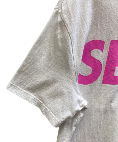 GUESS（ゲス）GUESS (ゲス) WIND AND SEA (ウィンダンシー) コラボロゴTシャツ ホワイト サイズ:Lの古着・服飾アイテム