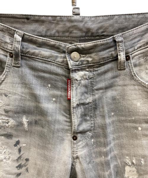 DSQUARED2（ディースクエアード）DSQUARED2 (ディースクエアード) Wash Skater Jeans グレー サイズ:50の古着・服飾アイテム