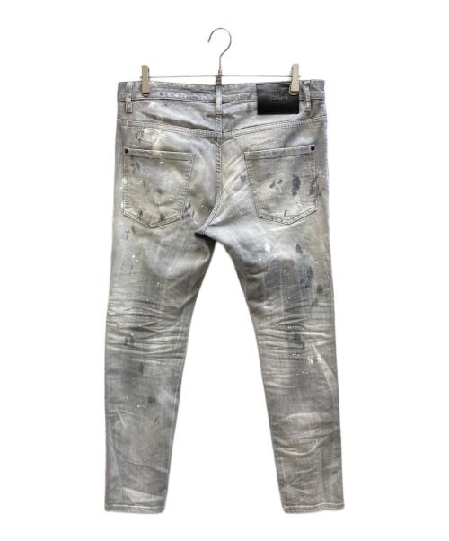 DSQUARED2（ディースクエアード）DSQUARED2 (ディースクエアード) Wash Skater Jeans グレー サイズ:50の古着・服飾アイテム