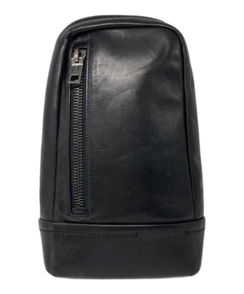 BALLY（バリー）BALLY (バリー) レザーボディーバッグ ブラックの古着・服飾アイテム
