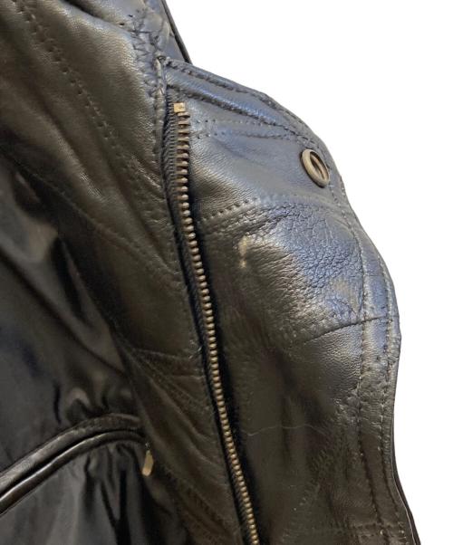 pierucci（ピエルッチ）pierucci (ピエルッチ) シープレザージャケット ブラック サイズ:Mの古着・服飾アイテム