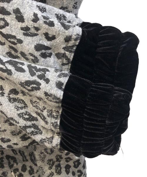 MARK&LONA（マークアンドロナ）MARK&LONA (マークアンドロナ) レオパードジップアップジャケット グレー サイズ:Lの古着・服飾アイテム