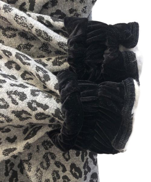 MARK&LONA（マークアンドロナ）MARK&LONA (マークアンドロナ) レオパードジップアップジャケット グレー サイズ:Lの古着・服飾アイテム