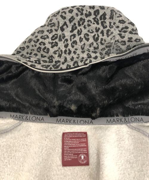 MARK&LONA（マークアンドロナ）MARK&LONA (マークアンドロナ) レオパードジップアップジャケット グレー サイズ:Lの古着・服飾アイテム