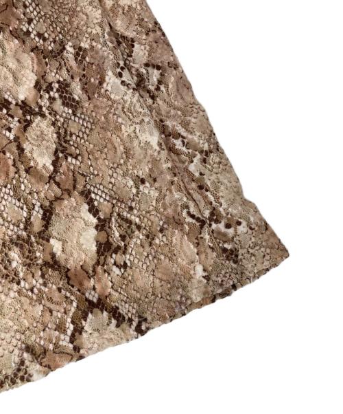 Ameri（アメリ）AMERI (アメリ) PYTHON LACE SKIRT ベージュ サイズ:Freeの古着・服飾アイテム