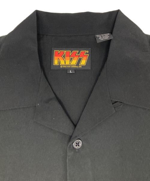 KISS（キッス）KISS (キス) オープンカラーシャツ ブラック サイズ:Lの古着・服飾アイテム