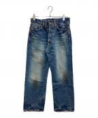 anachronormアナクロノーム）の古着「加工デニムパンツ」｜インディゴ
