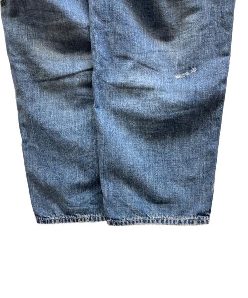 anachronorm（アナクロノーム）anachronorm (アナクロノーム) Damaged Denim W-Knee Easy Pants インディゴ サイズ:00の古着・服飾アイテム