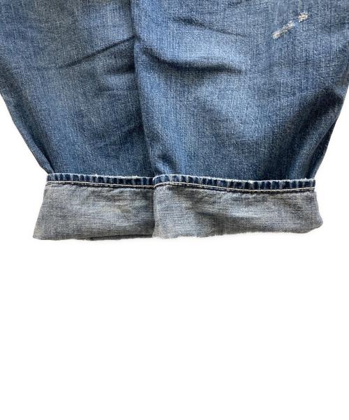 anachronorm（アナクロノーム）anachronorm (アナクロノーム) Damaged Denim W-Knee Easy Pants インディゴ サイズ:00の古着・服飾アイテム