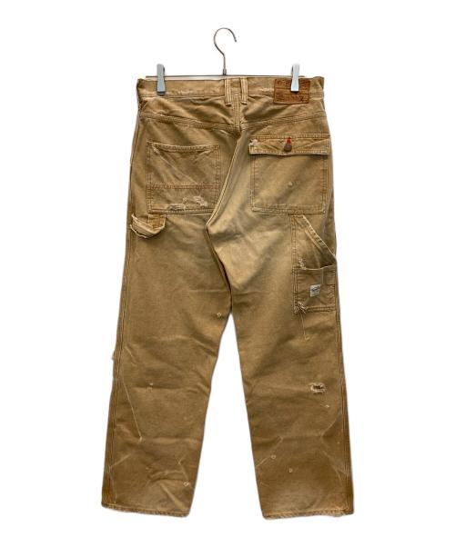 anachronorm（アナクロノーム）anachronorm (アナクロノーム) ダメージ加工デニムパンツ ブラウン サイズ:W32の古着・服飾アイテム