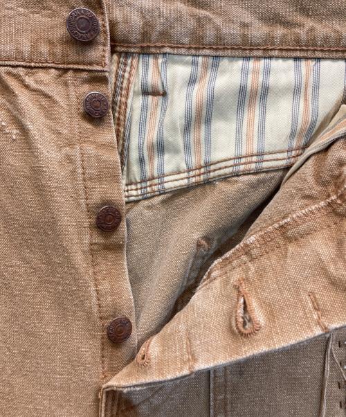 anachronorm（アナクロノーム）anachronorm (アナクロノーム) ダメージ加工デニムパンツ ブラウン サイズ:W32の古着・服飾アイテム