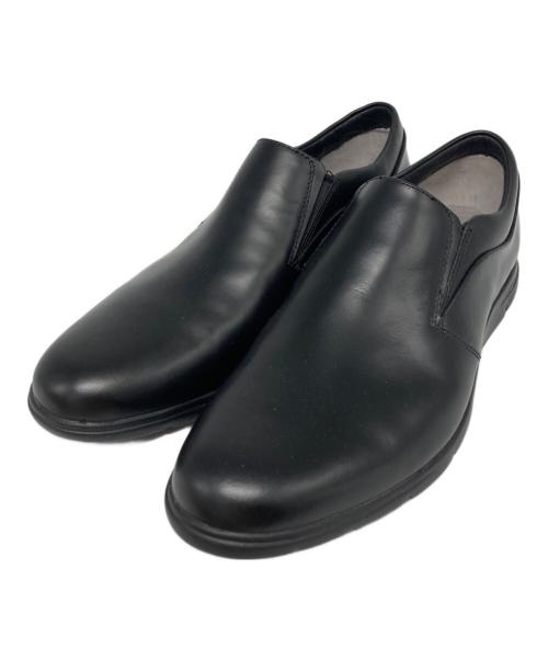 CLARKS（クラークス）CLARKS (クラークス) レザースリッポン ブラック サイズ:6 1/2の古着・服飾アイテム