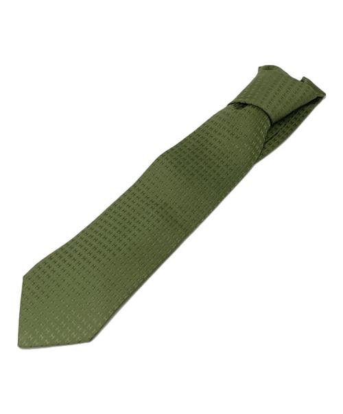 HERMES（エルメス）HERMES (エルメス) 総柄シルクネクタイ グリーン サイズ:-の古着・服飾アイテム