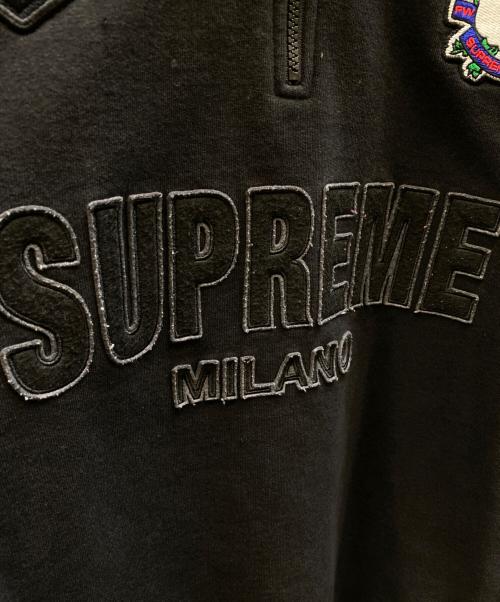 SUPREME（シュプリーム）Supreme (シュプリーム) Milano Half Zip Pullover ブラック サイズ:LARGEの古着・服飾アイテム