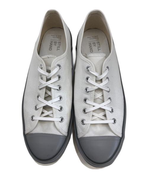 STILL BY HAND（スティルバイハンド）STILL BY HAND (スティルバイハンド) moon star (ムーンスター) ローカットキャンバススニーカー ホワイト サイズ:9.5 / 28.0の古着・服飾アイテム