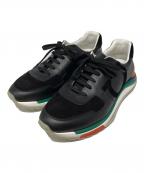 Salvatore Ferragamoサルヴァトーレ フェラガモ）の古着「レザースニーカー」｜ブラック