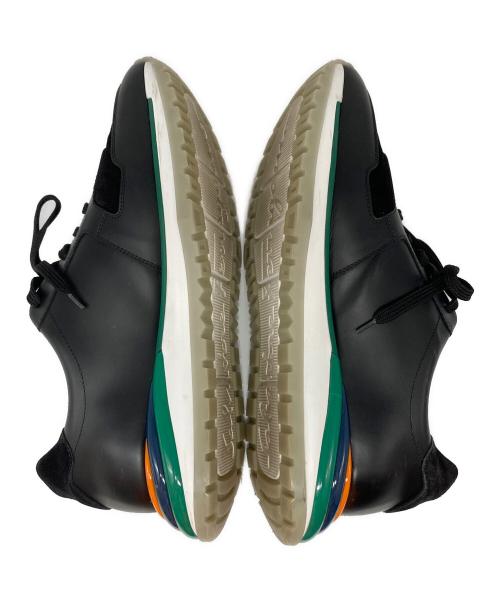 Salvatore Ferragamo（サルヴァトーレ フェラガモ）Salvatore Ferragamo (サルヴァトーレ フェラガモ) レザースニーカー ブラック サイズ:8 1/2Ⅿの古着・服飾アイテム