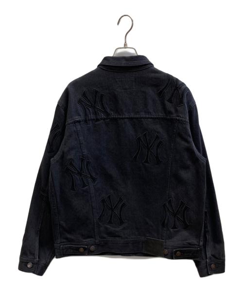 SUPREME（シュプリーム）Supreme (シュプリーム) NEW YORK YANKEES (ニューヨークヤンキース) デニムトラッカージャケット ブラック サイズ:Ｍの古着・服飾アイテム