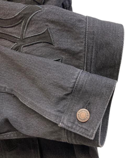 SUPREME（シュプリーム）Supreme (シュプリーム) NEW YORK YANKEES (ニューヨークヤンキース) デニムトラッカージャケット ブラック サイズ:Ｍの古着・服飾アイテム