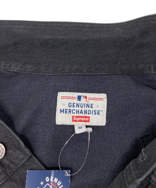 SUPREME（シュプリーム）Supreme (シュプリーム) NEW YORK YANKEES (ニューヨークヤンキース) デニムトラッカージャケット ブラック サイズ:Ｍの古着・服飾アイテム