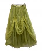 Ameriアメリ）の古着「CURTAIN TULLE SKIRT」｜グリーン