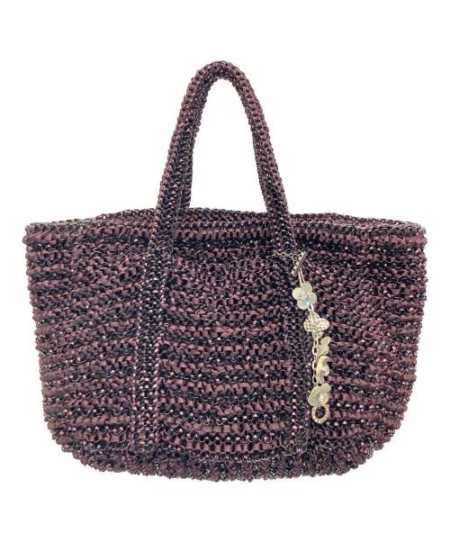 ANTEPRIMA（アンテプリマ）ANTEPRIMA (アンテプリマ) ワイヤーハンドバッグ パープルの古着・服飾アイテム