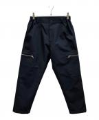 COMME des GARCONS HOMME DEUXコムデギャルソン オム ドゥ）の古着「ジップデザインワイドパンツ」｜ブラック