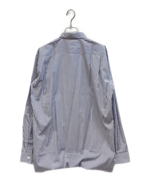 COMME des GARCONS HOMME DEUX（コムデギャルソン オム ドゥ）COMME des GARCONS HOMME DEUX (コムデギャルソン オム ドゥ) ストライプシャツ ブルー サイズ:Mの古着・服飾アイテム