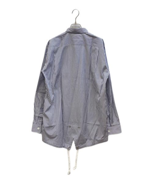 COMME des GARCONS HOMME DEUX（コムデギャルソン オム ドゥ）COMME des GARCONS HOMME DEUX (コムデギャルソン オム ドゥ) ストライプシャツ ブルー サイズ:Mの古着・服飾アイテム