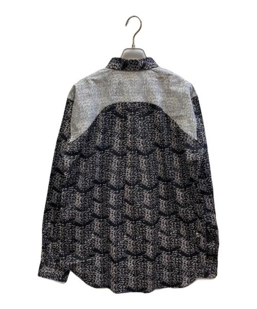COMME des GARCONS HOMME DEUX（コムデギャルソン オム ドゥ）COMME des GARCONS HOMME DEUX (コムデギャルソン オム ドゥ) 総柄シャツ ブラック サイズ:Mの古着・服飾アイテム