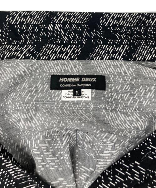 COMME des GARCONS HOMME DEUX（コムデギャルソン オム ドゥ）COMME des GARCONS HOMME DEUX (コムデギャルソン オム ドゥ) 総柄シャツ ブラック サイズ:Mの古着・服飾アイテム